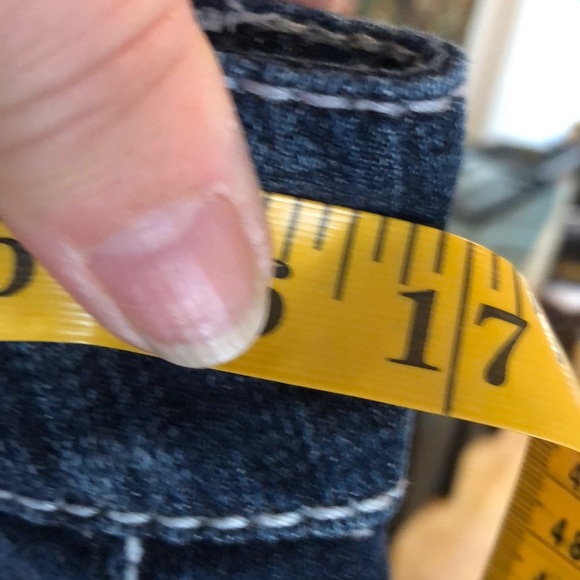 BKE Couture  size 31  blue jeans straight cropped shown  w/ cuff NWT - Picture 15 of 16